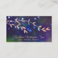 *~* Energy Bubbles Northern Lights Willow Branch Business Card