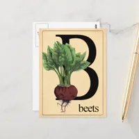 Vintage Beets Postcard