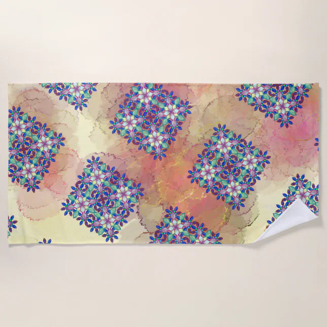 Serviette De Plage multicolor symmetry  Beach Towel