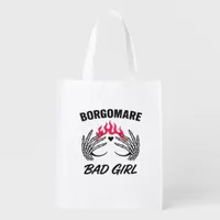 Bgm Bad Girl II - Skeleton Heart Hands   Grocery Bag