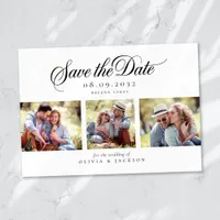 Modern Photo Script Wedding Save The Date