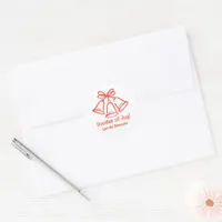 Hand-Drawn Scribble Playful Doodle Holiday Favor Classic Round Sticker