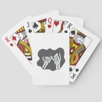 Skeleton Heart Hands  Promise Poker Cards