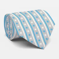 Blue & Grey Retro Geometric Men’s Neck Tie