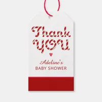 Candy Cane Baby Shower Thank You Tag