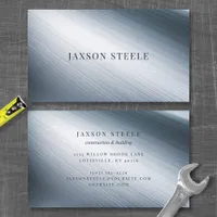 Brushed Steel Professional  Business Card