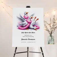 Silly Geese Hot Mess Funny Bachelorette Welcome Foam Board