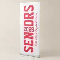 Block Letter Senior Graduation Class of 2019 Retractable Banner