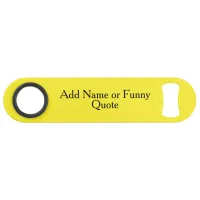 Custom Art Photo Name Monogram Quote Yellow Bar Key