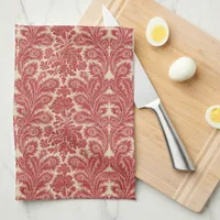 Vintage Red Pattern Kitchen Towel