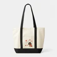 Dog Valentine Tote Bag