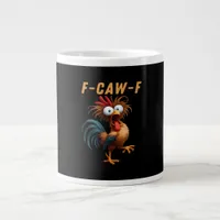 F-Caw-F Gothic Crow Humor Funny Vintage Style Giant Coffee Mug