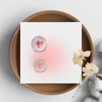 Floral orb paper plates 