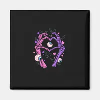 Heart Skeleton Hands - Halloween Pastel Goth Eyeba Magnet