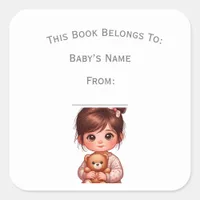 Customize Girl Book Plate