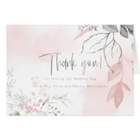 Wedding | Sage and Blush Pink Watercolor Foliage