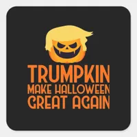 Halloween Trumpkin Make Halloween Great Again Square Sticker