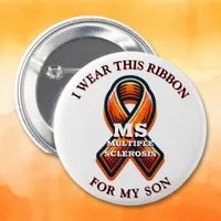 Multiple Sclerosis MS Awareness Month Button