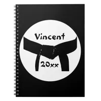 Martial Arts Black Belt Notebook