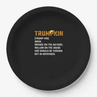 Trumpkin Funny Anti Pumpkin Paper Plates