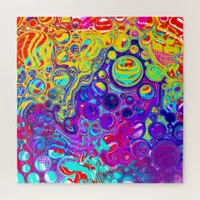 Modern Abstract Digital Fluid Art Jigsaw Puzzle