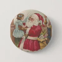 Vintage Santa Button