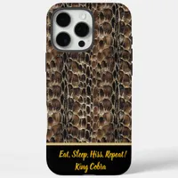 Elegant patterns of shed snake skins on display iPhone 16 pro max case