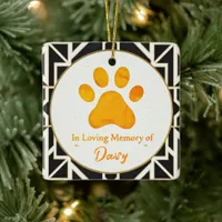 Custom Paw Print Memorial Pet Loss Keepsake