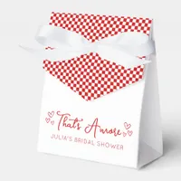 That's Amore! Italian Themed Red Bridal Shower Favor Boxes