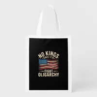 No Kings In America Since 1776  Oligarchy Patrioti Grocery Bag