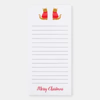 Ginger Cats in Christmas Jumpers Funny Magnetic Notepad