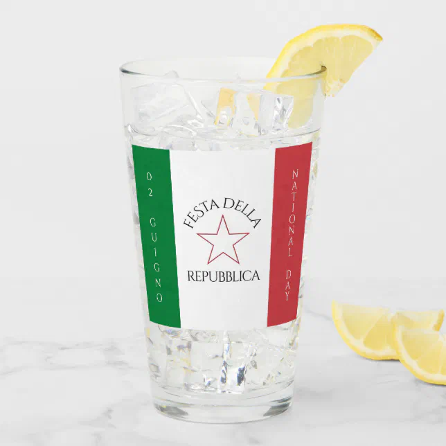 Festa della Repubblica National Day of Italy Flag Glass