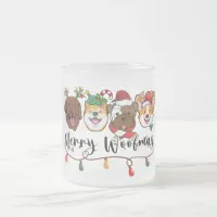 Merry Woofmas Typography Mug