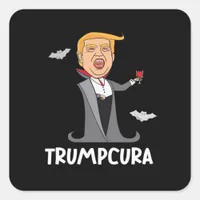Halloween Dracula  Funny Classic Square Sticker