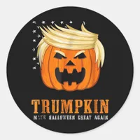 Trumpkin - Best Halloween Costume Tri-Blend Classic Round Sticker