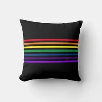 Pillow - Rainbow Colored Bars