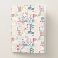 Born to Dance Blue/Red/Gold ID277 Pocket Folder