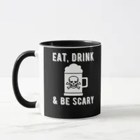 Eat Drink And Be Scary Halloween Beer Vintage Styl Mug