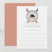 Preppy Bride Squad Ski Club Advice Card