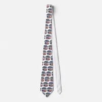 Missouri Picture and USA Text Neck Tie