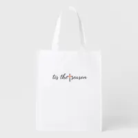 Tis The Season Retro Classic Grocery Bag