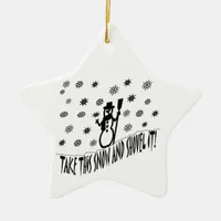 Take This Snow Ornament