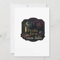 Whimsigoth Fantasy Mystical Forests, Moons & Magic Holiday Card