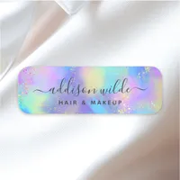 Holographic Sparkle Opal Iridescent Name Tag