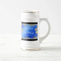 Elegant 9th Lapis Lazuli Wedding Anniversary Beer Stein