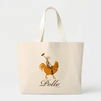 Classic Pollo Design Chicken Sport Fashion Large Tote Bag