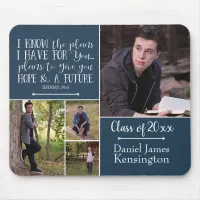 Christian Bible Verse Graduation Photo Collage Mouse Pad