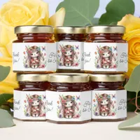 Boho Thank You for being so sweet Honey Jar Favors