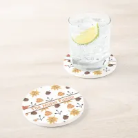 Personalized Autumn Coaster