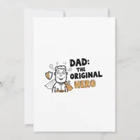 Dad the Original Hero Father's Day Invitation